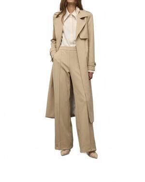 NEW IRIS SETLAKWE wide leg pintuck pant in taupe